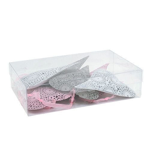 Floristik24 Metal hanger heart sort. 12cm 6pcs