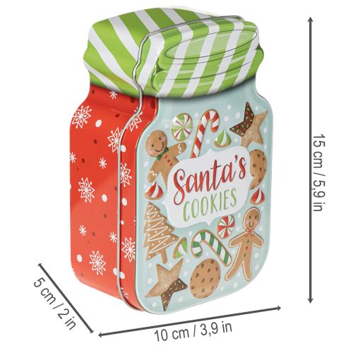 Set of 2 Christmas Tin Cookie