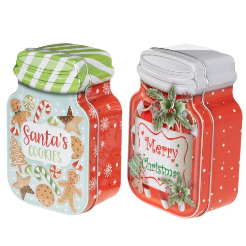 Set of 2 Christmas Tin Cookie