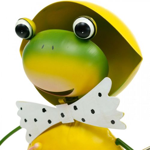 Product Frog decorative figure garden decoration rain frog metal H35cm