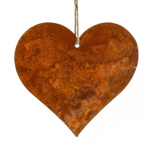 Product Metal hearts, decorative pendants, rust decoration 19×20 cm 4 pcs