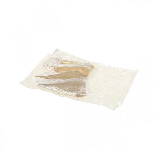 Product Hanging decoration window metal hearts, decorative hearts for hanging beige/yellow/orange H15cm 6 pcs
