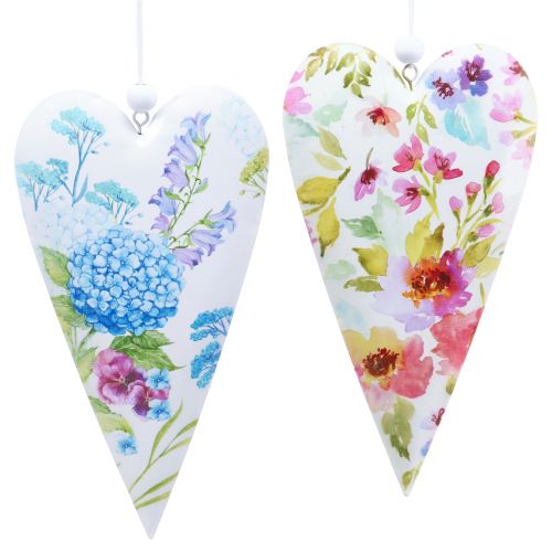 Floristik24 Metal hearts for hanging 17,5 cm 4pcs