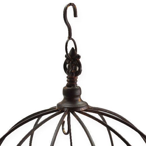 Product Metal crown to hang Rusty brown Ø31cm H31cm