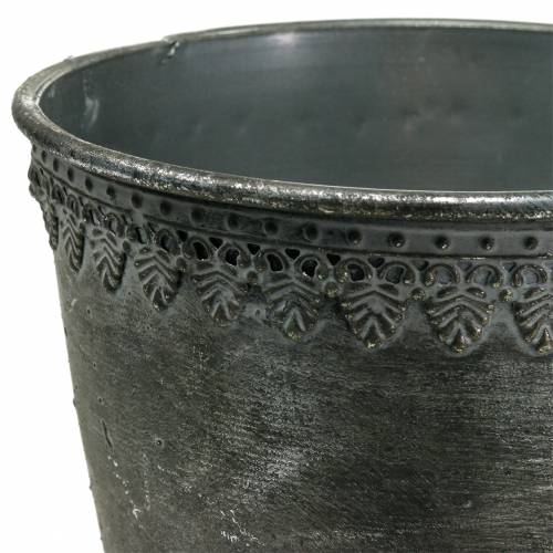 Floristik24 Metal cup silver antique H26cm Ø17cm