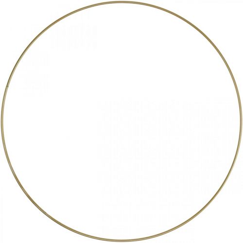 Product Metal ring decorative ring Scandi ring decorative loop gold Ø30.5cm 6 pcs