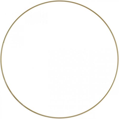 Floristik24 Metal ring decor ring Scandi ring deco loop gold Ø30.5cm 6pcs