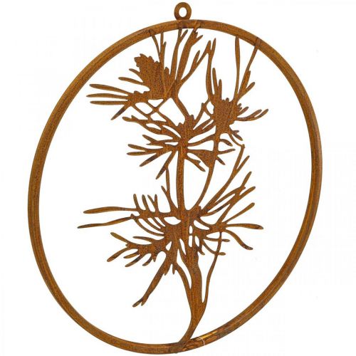 Product Decorative ring metal ring patina wall decoration pine branch Ø38cm