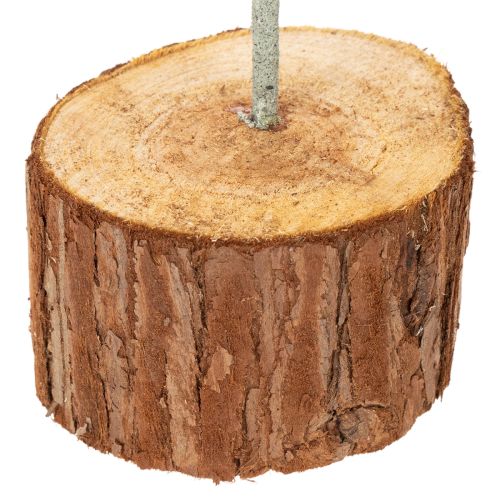 Metal Hoop on Wooden Base for Table Decoration 43cm | Floristik24.co.uk