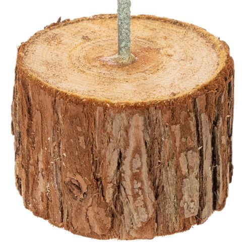 Metal Decoration Ring with Wooden Base for Dried Flowers, 52cm Height | Floristik24.co.uk