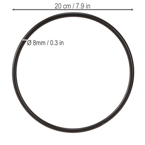 Product Decorative metal ring, wall decoration, versatile for creative DIY projects, 20cm, 4 pieces