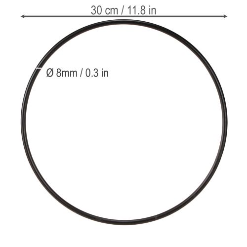 Product Metal ring for wall decoration and creative design of living spaces, 30cm, 4 pieces
