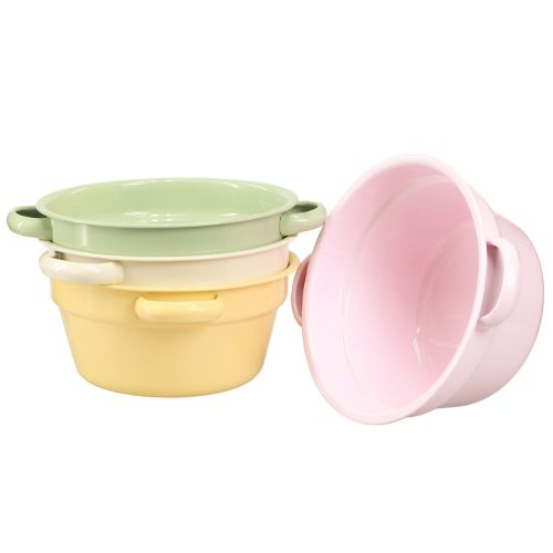 Product Metal Bowl Decorative Bowl Pastel Colored Ø17cm H8cm 4pcs