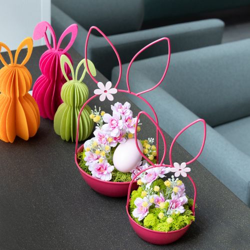 Product Rabbit planter for spring and Easter decoration, living room, kitchen, garden decoration, 33cm