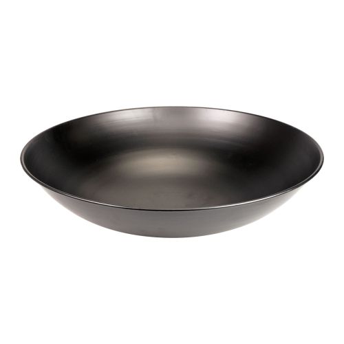 Floristik24 Decorative bowl metal black round metal bowl with base Ø40cm