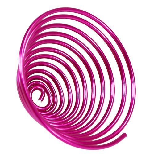 Floristik24 Metal snail wire snail pink 2mm 120cm 2pcs