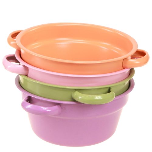 Product Metal Bowl Decorative Bowl 4 Spring Colors Ø17cm 4pcs