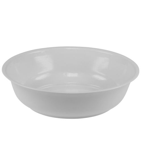 Product Metal bowl white bowl enamel look Ø25cm H7cm