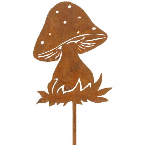 Floristik24 Garden stake mushroom rust fly agaric autumn decoration garden 47cm