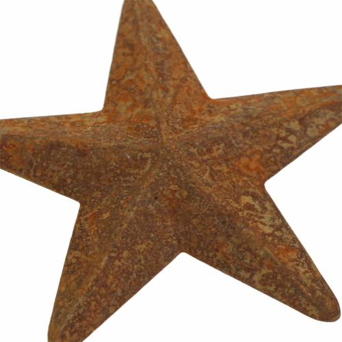 Floristik24 Star patina metal 5cm 24 pcs