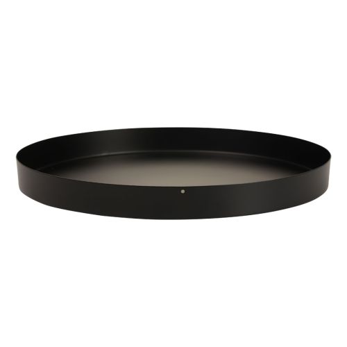 Metal tray decorative tray black round candle tray Ø25cm