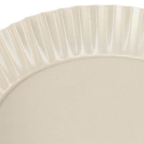 Product Metal plate gray decorative plate with base metal plate Ø14cm 2 pcs