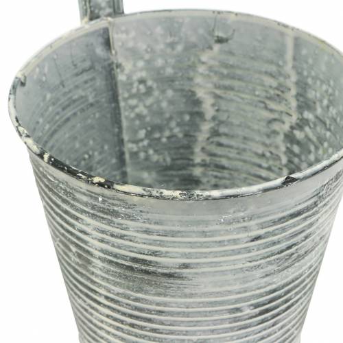 Floristik24 Flower pot for hanging metal antique cream Ø13cm H11.5cm