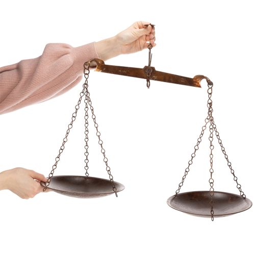 Product Scale decoration in a nostalgic design for kitchen and living room, vintage flair, 58cm