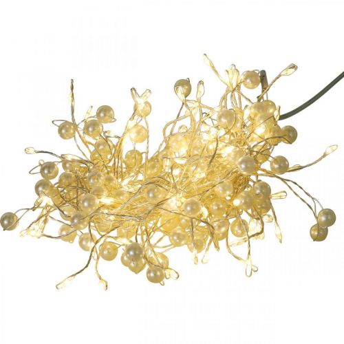 Floristik24 Cluster light chain LED indoor beads timer warm white 1.2m