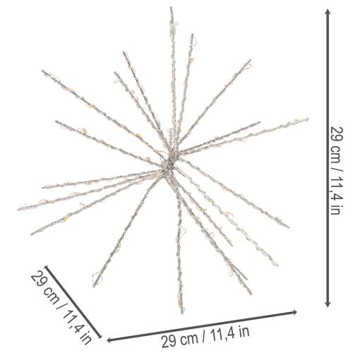 Decorative LED Polar Star Warm White 29cm Timer Function for Indoor and Outdoor Use | Floristik24.co.uk