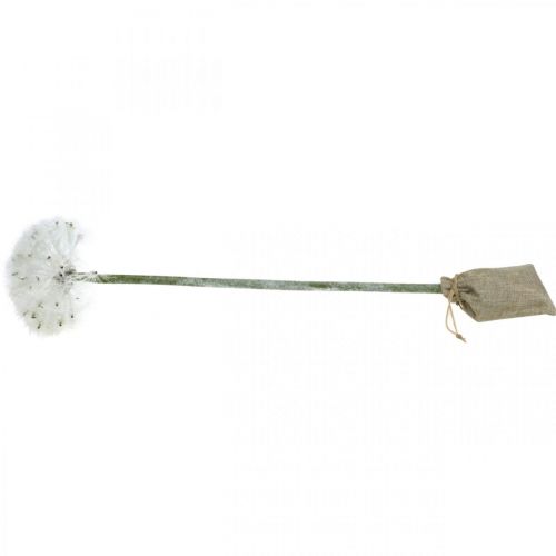 Floristik24 LED dandelion for battery white artificial flower lighting H50cm
