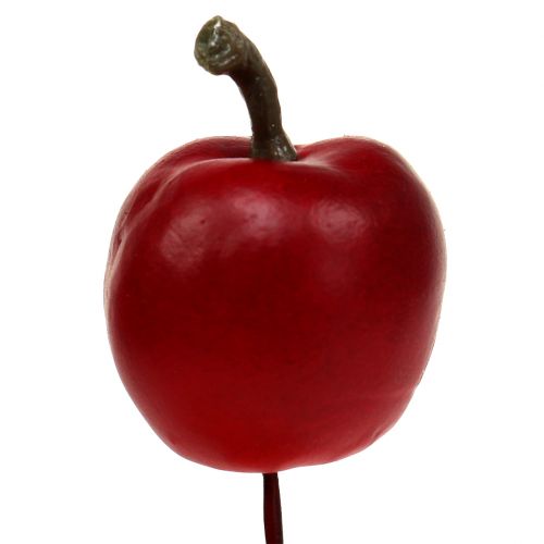Product Mini apple on wire Ø2.5cm 48 pcs