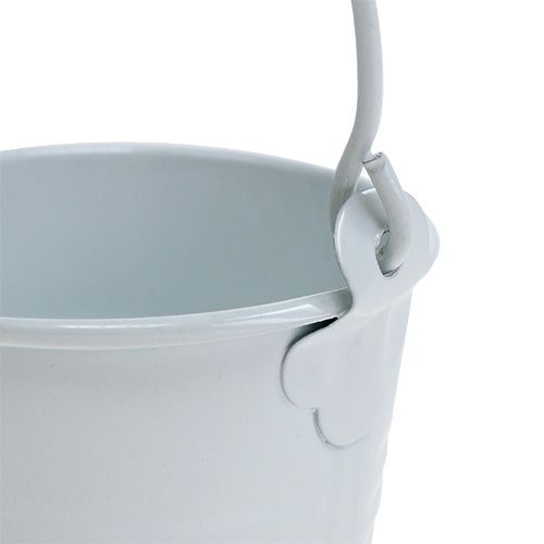 Floristik24 Mini bucket white Ø6cm H6cm 12p