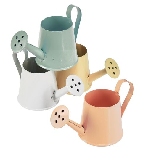 Product Mini Watering Can Metal Decoration Spring 4 Colors 5cm 8 Pcs