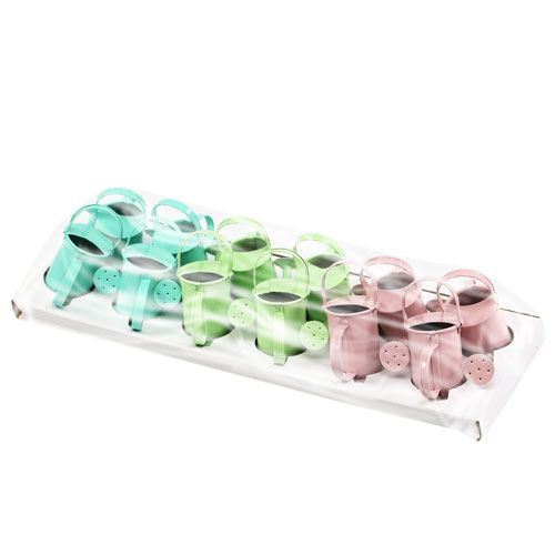 Floristik24 Mini watering cans pastel sort. Ø4cm 12pcs