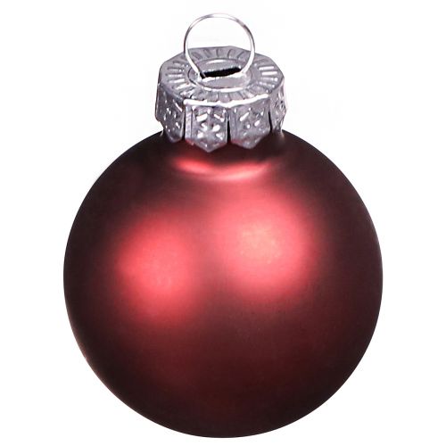Product Mini glass balls for Christmas in Berry Ø3cm 22 pcs