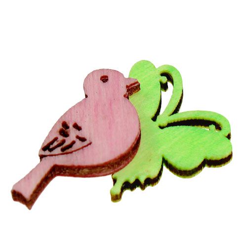 Product Mini wood litter decoration 2cm pastel assorted 144 pcs