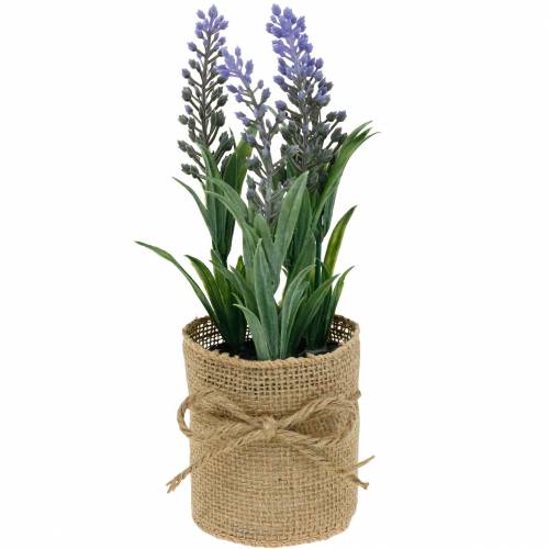Floristik24 Mini lavender in a pot artificial plants Artificial lavender decoration