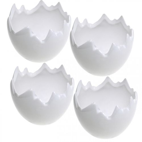 Floristik24 Mini plant pot eggshell white Ø8cm H7cm 4pcs