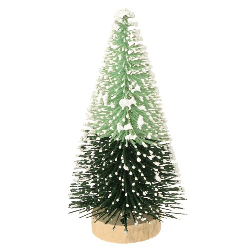Floristik24 Mini artificial Christmas tree with snow Ø5cm H10cm 6 pcs