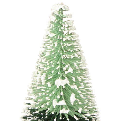 Floristik24 Mini artificial Christmas tree with snow Ø5cm H10cm 6 pcs