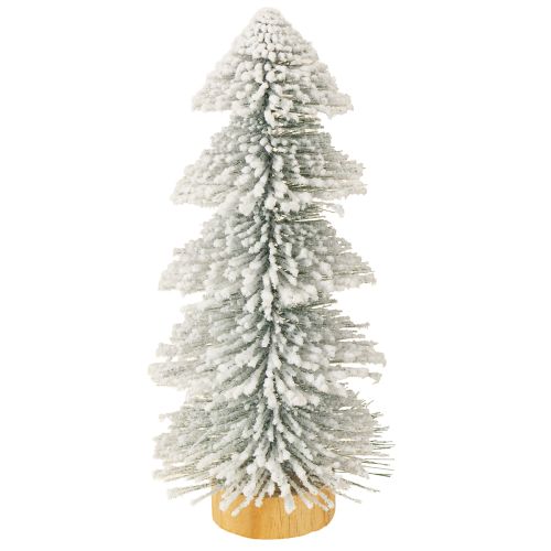 Mini Christmas tree illuminated LED fir with snow 28cm