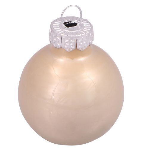 Floristik24 Mini Christmas balls glass tree balls cashmere Ø3cm 22 pcs