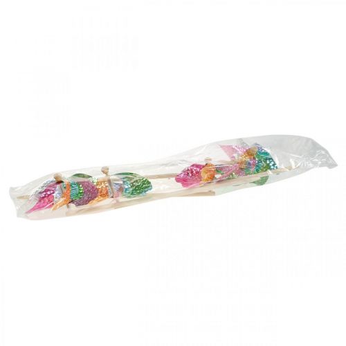 Floristik24 Windmill, summer decoration, pinwheel on a stick, colourful, decoration for children&#39;s birthday parties Ø16cm 4 pieces