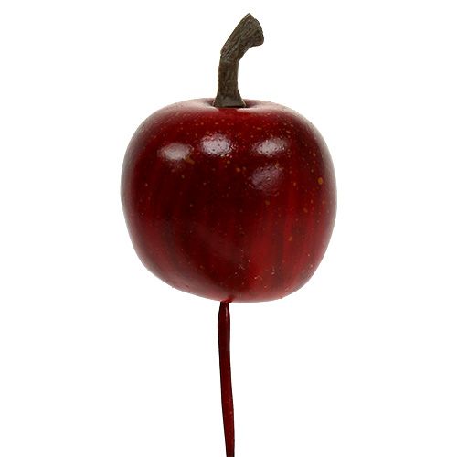 Product Mini apples on wire 3cm glossy 24p