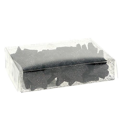Product Mini glitter star black 2.5 cm 96 pieces
