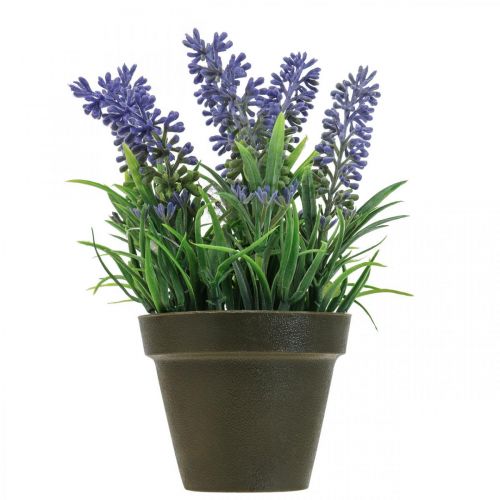 Product Mini lavender in pot artificial plant lavender decoration H16cm