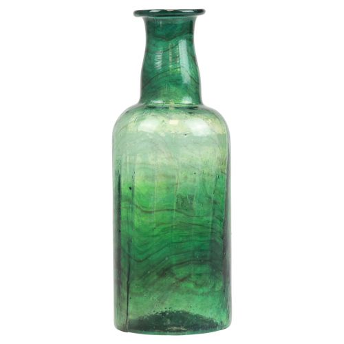 Product Mini vase glass bottle vase flower vase green Ø6cm H17cm