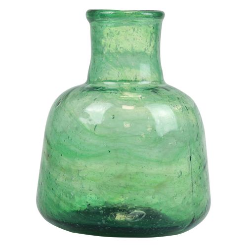 Product Mini glass vase flower vase green Ø8.5cm H11cm