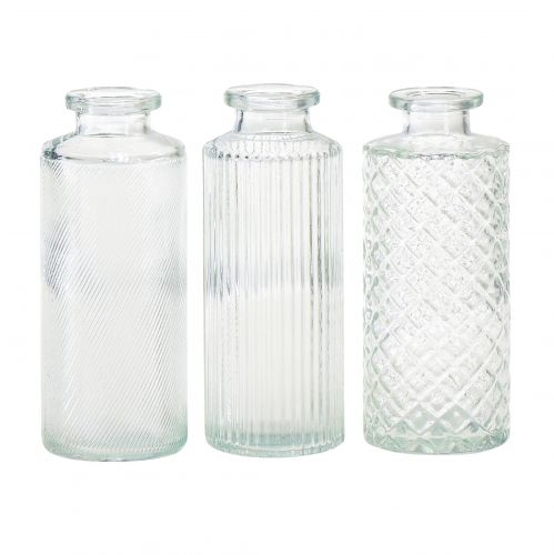 Mini vases glass decorative bottle vases Ø5cm H13cm 3pcs